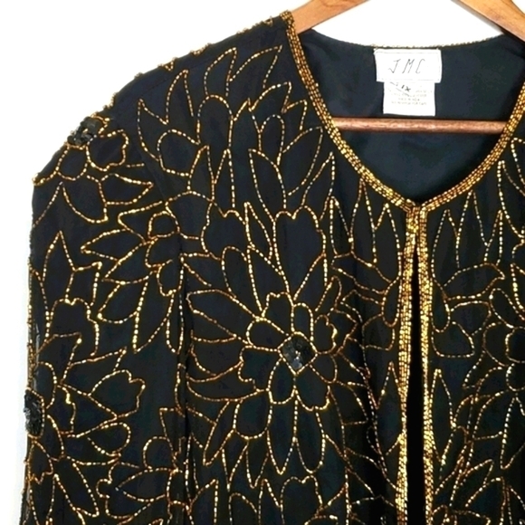 Vintage Floral Beaded Jacket - Picture 2 of 5